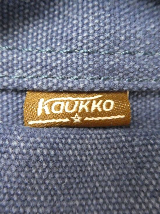 Kaukko Blue Denim Canvas Backpack Purse Adjustable Strap Zip Travel Bag main image 5